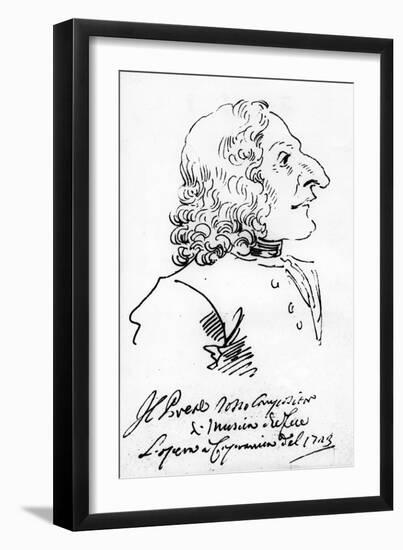 Antonio Vivaldi, 1723-Pier Leone Ghezzi-Framed Giclee Print