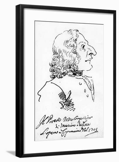 Antonio Vivaldi, 1723-Pier Leone Ghezzi-Framed Giclee Print