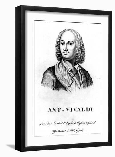 Antonio Vivaldi, C. 1830-Francois Morellon la Cave-Framed Giclee Print