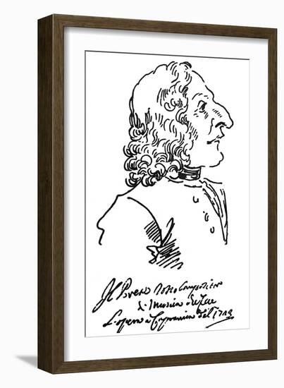 Antonio Vivaldi (c1675-1741)-Pier Leone Ghezzi-Framed Giclee Print
