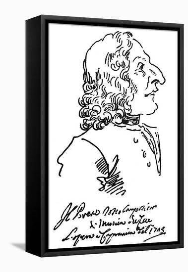 Antonio Vivaldi (c1675-1741)-Pier Leone Ghezzi-Framed Stretched Canvas