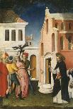 Saint Peter Martyr Exorcising a Woman Possessed by a Devil, 1440-50-Antonio Vivarini-Framed Giclee Print