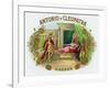 Antonio y Cleopatra Brand Cigar Box Label-Lantern Press-Framed Art Print