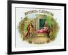 Antonio y Cleopatra Brand Cigar Box Label-Lantern Press-Framed Art Print