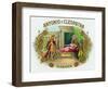 Antonio y Cleopatra Brand Cigar Box Label-Lantern Press-Framed Art Print