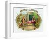 Antonio y Cleopatra Brand Cigar Box Label-Lantern Press-Framed Art Print