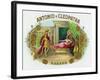 Antonio y Cleopatra Brand Cigar Box Label-Lantern Press-Framed Art Print