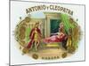 Antonio y Cleopatra Brand Cigar Box Label-Lantern Press-Mounted Art Print