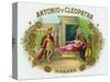 Antonio y Cleopatra Brand Cigar Box Label-Lantern Press-Stretched Canvas