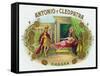 Antonio y Cleopatra Brand Cigar Box Label-Lantern Press-Framed Stretched Canvas