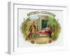 Antonio y Cleopatra Brand Cigar Box Label-Lantern Press-Framed Art Print