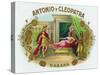 Antonio y Cleopatra Brand Cigar Box Label-Lantern Press-Stretched Canvas