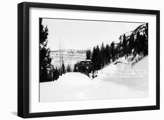 Antonito, Colorado - Cumbres Pass Hwy Spring Opening-Lantern Press-Framed Art Print