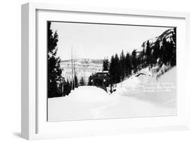 Antonito, Colorado - Cumbres Pass Hwy Spring Opening-Lantern Press-Framed Art Print