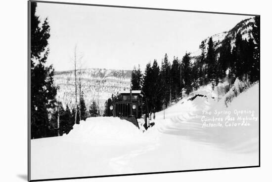 Antonito, Colorado - Cumbres Pass Hwy Spring Opening-Lantern Press-Mounted Art Print