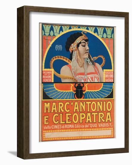 Antony and Cleopatra (1913)-Roberto Franzoni-Framed Art Print