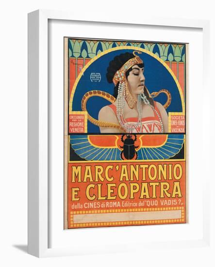 Antony and Cleopatra (1913)-Roberto Franzoni-Framed Art Print