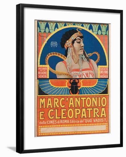 Antony and Cleopatra (1913)-Roberto Franzoni-Framed Art Print