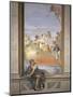 Antony and Cleopatra. Tromp L'Oeil Scene Within Architecture, 1779-Giovanni Scajaro-Mounted Art Print