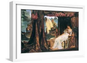 Antony and Cleopatra-Sir Lawrence Alma-Tadema-Framed Art Print