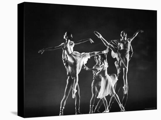 Antony Blum and Kay Mazzo in New York City Ballet Production of Dances at a Gathering-Gjon Mili-Stretched Canvas