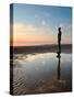 Antony Gormley Sculpture, Another Place, Crosby Beach, Merseyside, England, United Kingdom, Europe-Chris Hepburn-Stretched Canvas