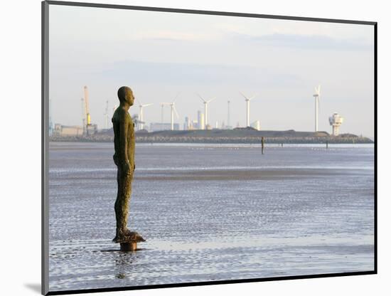 Antony Gormley Sculpture, Another Place, Crosby Beach, Merseyside, England, United Kingdom, Europe-Chris Hepburn-Mounted Photographic Print