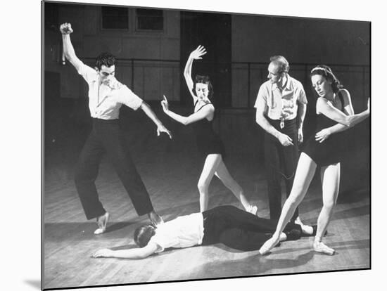 Antony Tudor Rehearsing Hugh Laing as Romeo in the Death of Mercutio from "Romeo and Juliet"-Alfred Eisenstaedt-Mounted Premium Photographic Print