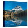Antorno Lake Tre Cime Italy-null-Stretched Canvas