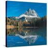 Antorno Lake Tre Cime Italy-null-Stretched Canvas