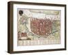 Antverpia, Map of Antwerp-Jan Blaeu-Framed Giclee Print