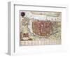 Antverpia, Map of Antwerp-Jan Blaeu-Framed Giclee Print