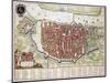 Antverpia, Map of Antwerp-Jan Blaeu-Mounted Giclee Print