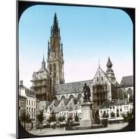 Antwerp (Belgium), Groenplaats and the Cathedral-Leon, Levy et Fils-Mounted Photographic Print