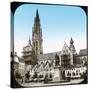 Antwerp (Belgium), Groenplaats and the Cathedral-Leon, Levy et Fils-Stretched Canvas