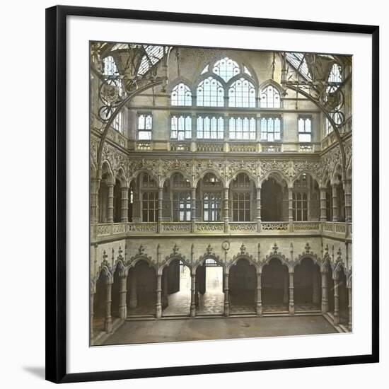 Antwerp (Belgium), Inside of the Stock Exchange-Leon, Levy et Fils-Framed Photographic Print