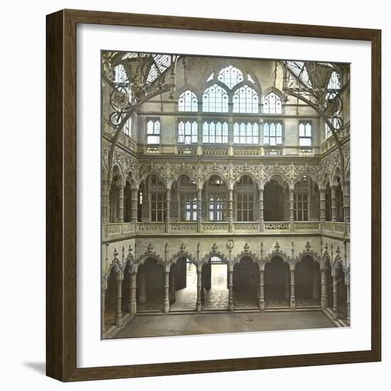 Antwerp (Belgium), Inside of the Stock Exchange-Leon, Levy et Fils-Framed Photographic Print