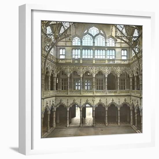 Antwerp (Belgium), Inside of the Stock Exchange-Leon, Levy et Fils-Framed Photographic Print