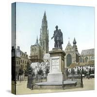 Antwerp (Belgium), Statue of the Flemish Painter Pierre Paul Rubens's (1577-1640)-Leon, Levy et Fils-Stretched Canvas