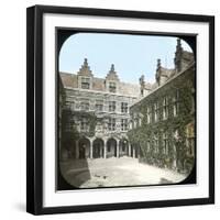 Antwerp (Belgium), the Plantin Museum's Courtyard-Leon, Levy et Fils-Framed Photographic Print