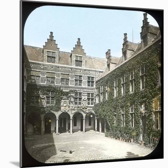 Antwerp (Belgium), the Plantin Museum's Courtyard-Leon, Levy et Fils-Mounted Photographic Print