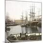 Antwerp (Belgium), View of the Harbour-Leon, Levy et Fils-Mounted Photographic Print