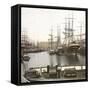Antwerp (Belgium), View of the Harbour-Leon, Levy et Fils-Framed Stretched Canvas