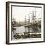 Antwerp (Belgium), View of the Harbour-Leon, Levy et Fils-Framed Photographic Print