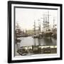 Antwerp (Belgium), View of the Harbour-Leon, Levy et Fils-Framed Photographic Print