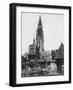 Antwerp Cathedral and Statue of the Artist Peter Paul Rubens, Belgium, 1867-null-Framed Giclee Print