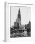 Antwerp Cathedral and Statue of the Artist Peter Paul Rubens, Belgium, 1867-null-Framed Giclee Print