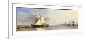 Antwerp from the Scheldt, Morning, 1844-Edward William Cooke-Framed Premium Giclee Print