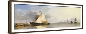 Antwerp from the Scheldt, Morning, 1844-Edward William Cooke-Framed Premium Giclee Print