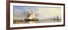 Antwerp from the Scheldt, Morning, 1844-Edward William Cooke-Framed Premium Giclee Print